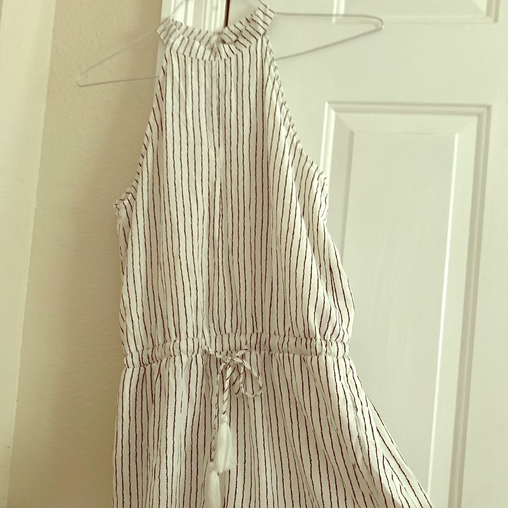 High neck romper